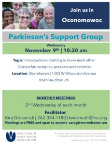 Parkinson Support Group to start