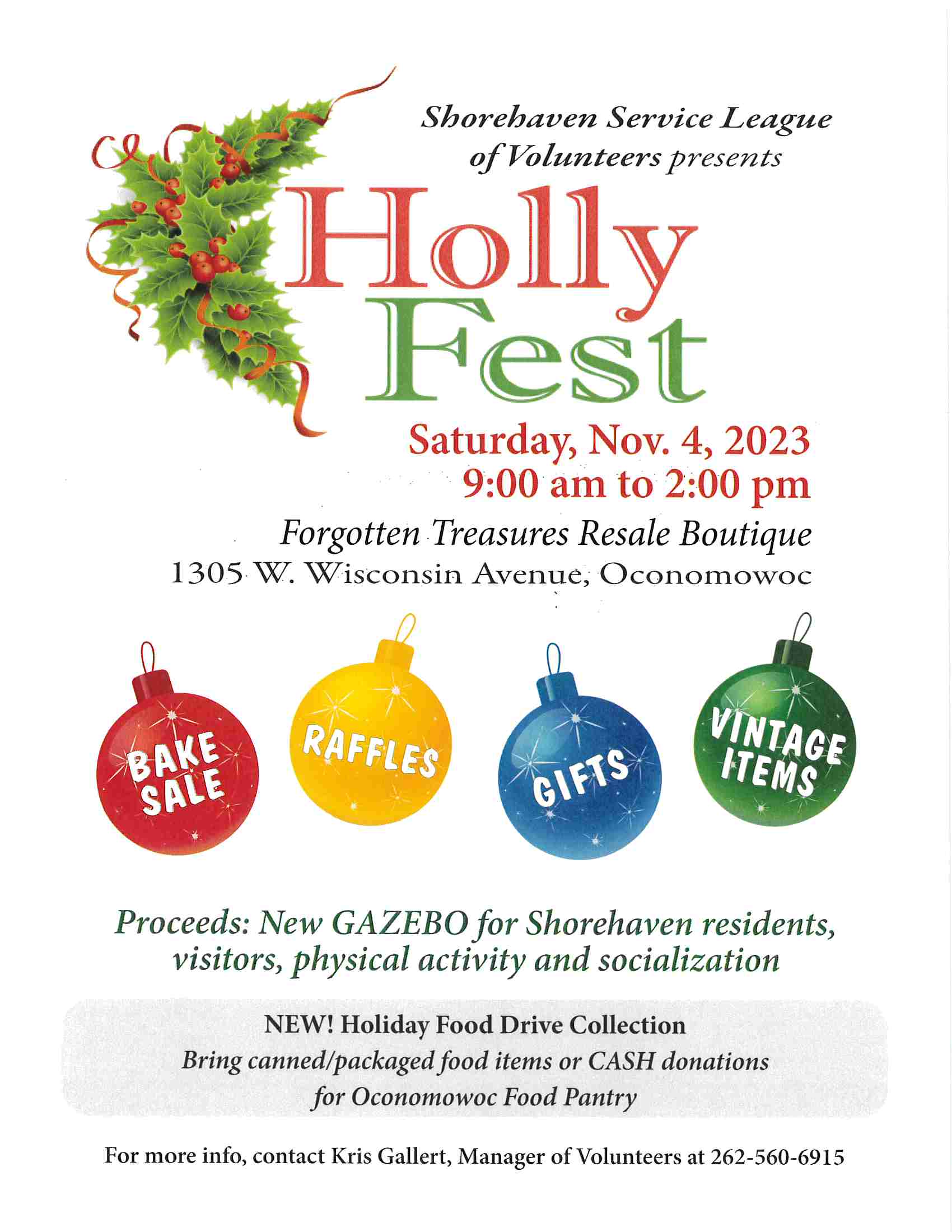 Holly Fest Returns Nov. 4 Shorehaven