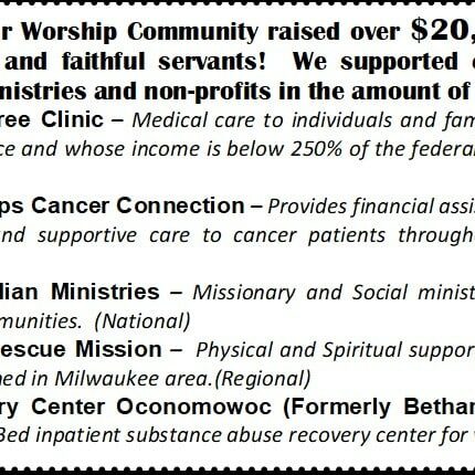 chapel donations 2025 chapel donations 2025